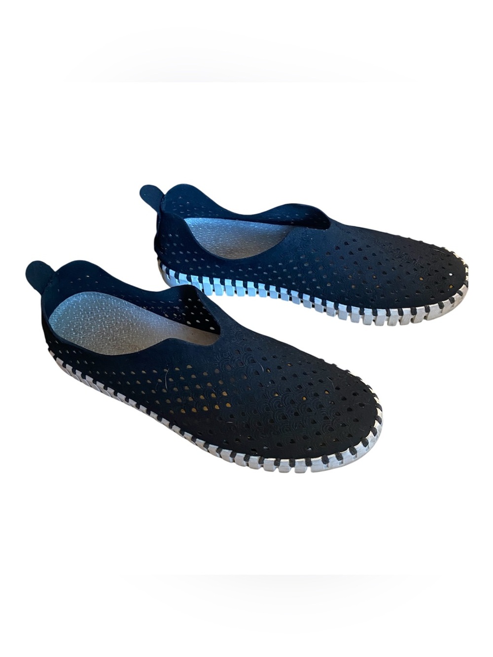 Ilse Jacobsen Tulip Perforated Slip-on Flats - Size 9 (41)